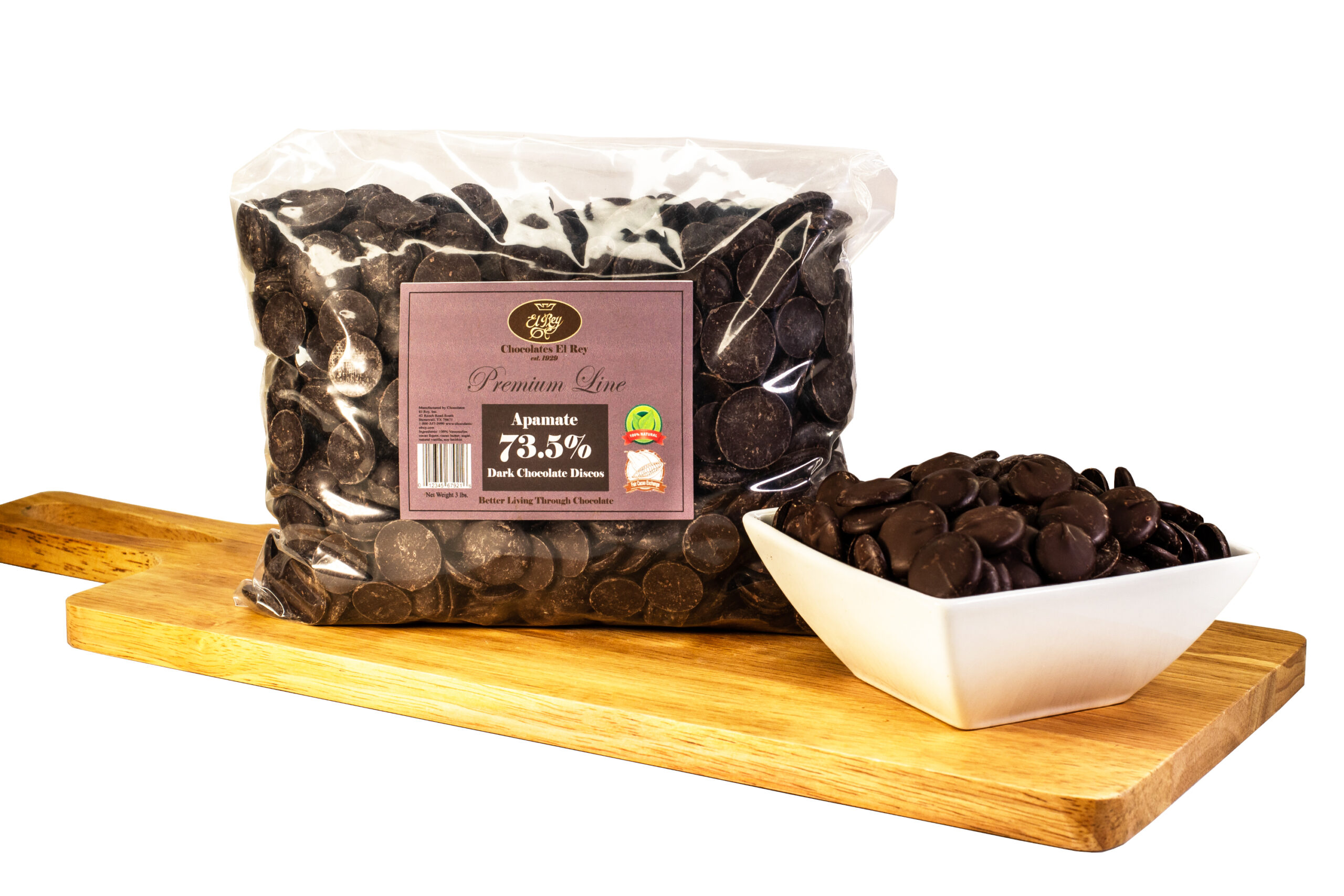 41% Caoba Milk Chocolate Discos – 11 lbs.