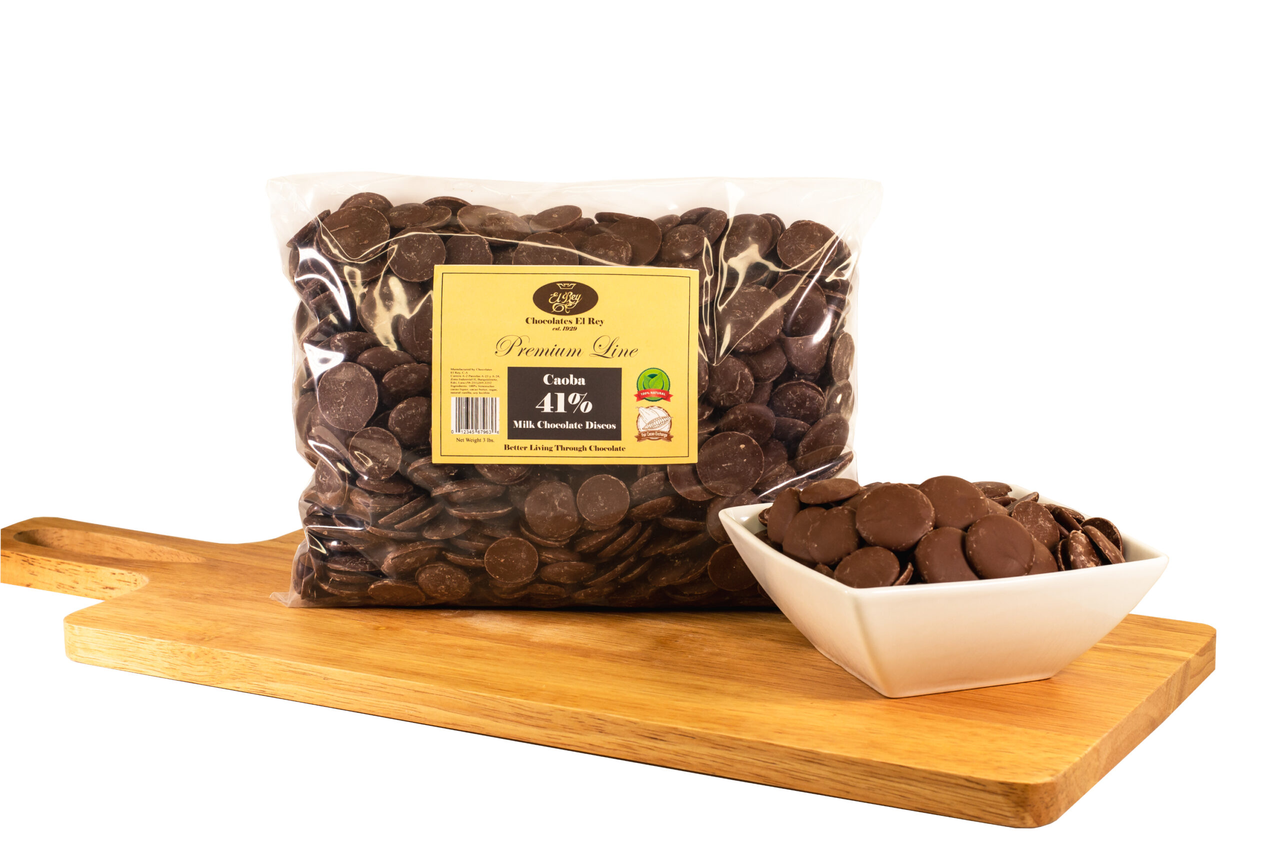 Caoba 41% Milk Chocolate 3 lb. Bag