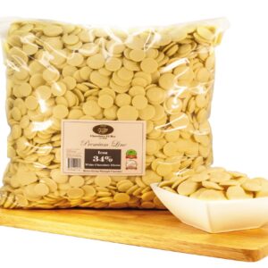 Bulk white chocolate made from all natural cacao butter
