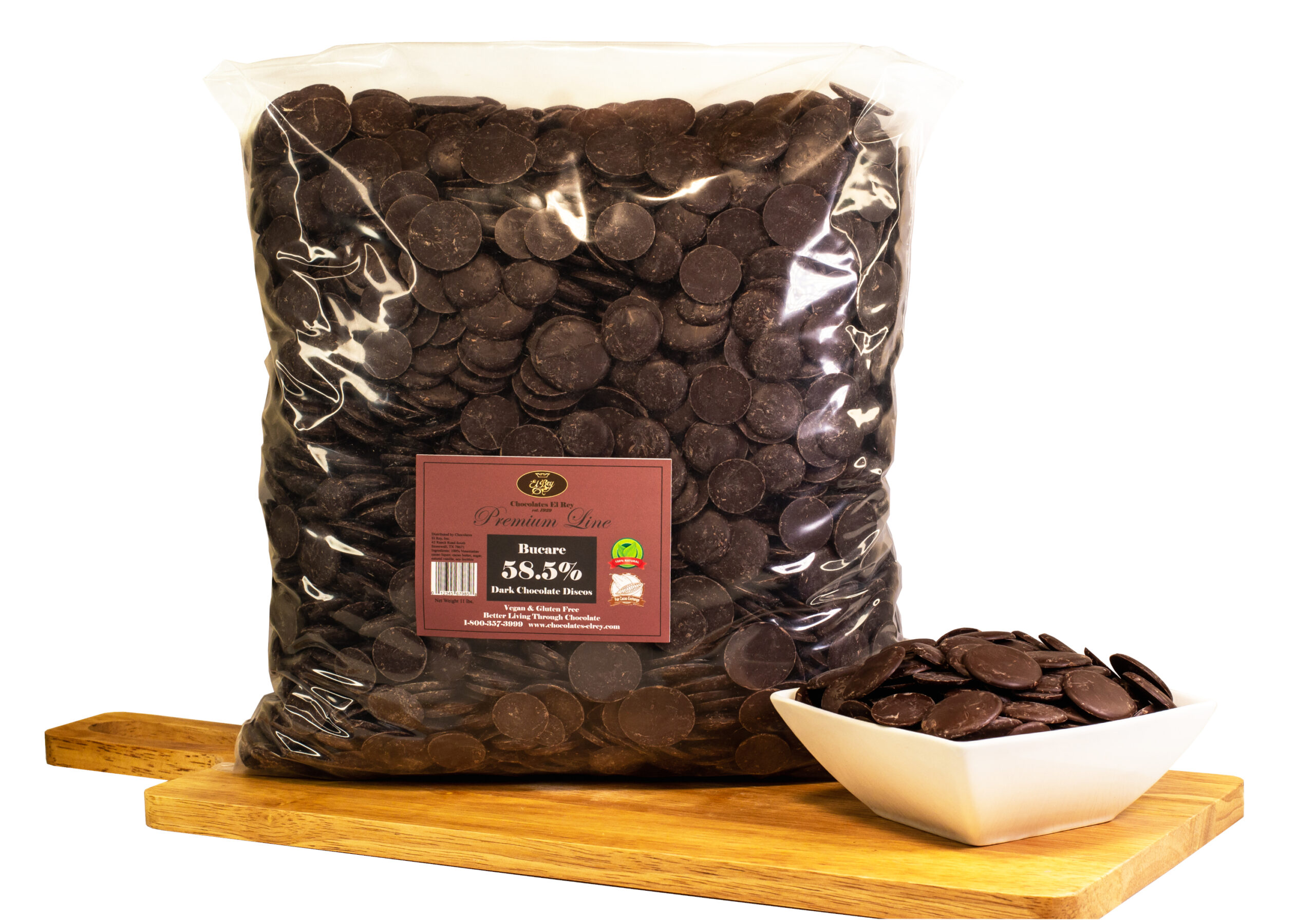 1 lb. Dark Chocolate Compound Discs (Melting Chocolate)
